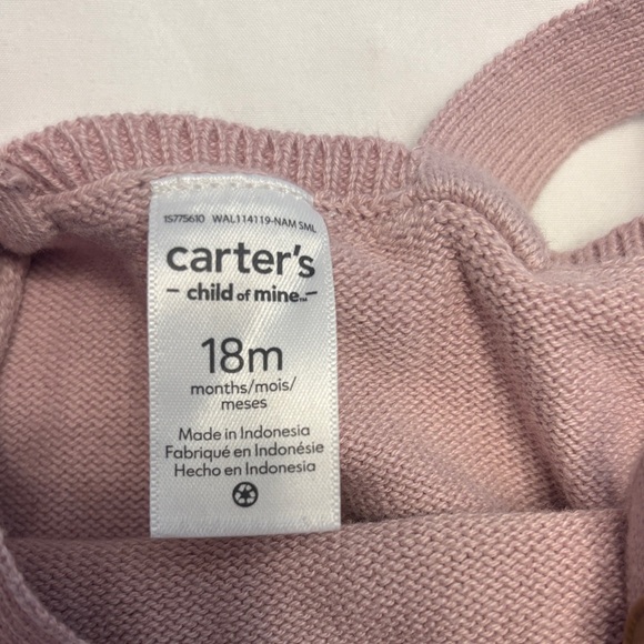 Carter's Cozy Knit Diaper Cover Set - Light Pink - Picture 6 of 6